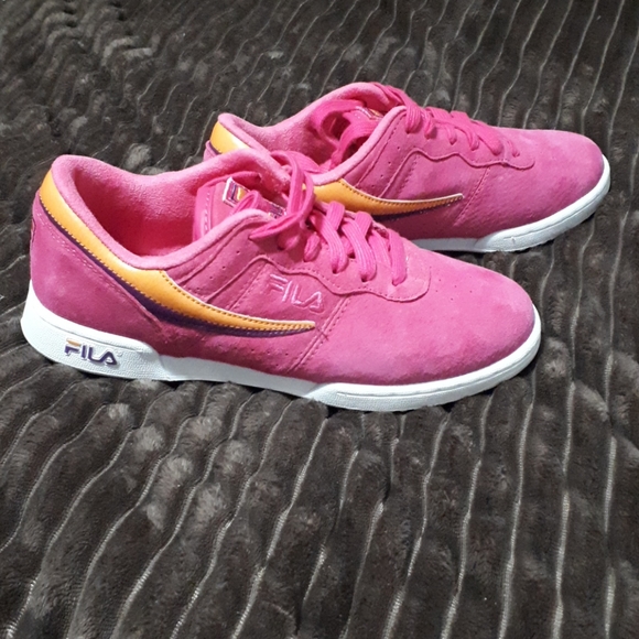 FILA - Original fitness women's sneaker Pink/Gold - Picture 4 of 10